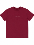 Short Sleeve T-Shirt Maroon "Quiet MInd"