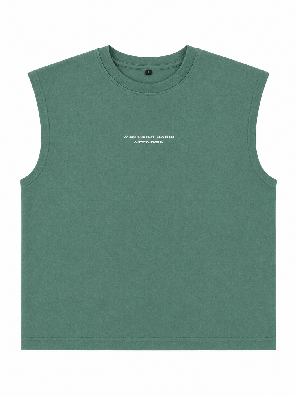 Cut Off- Green "Western Oasis"