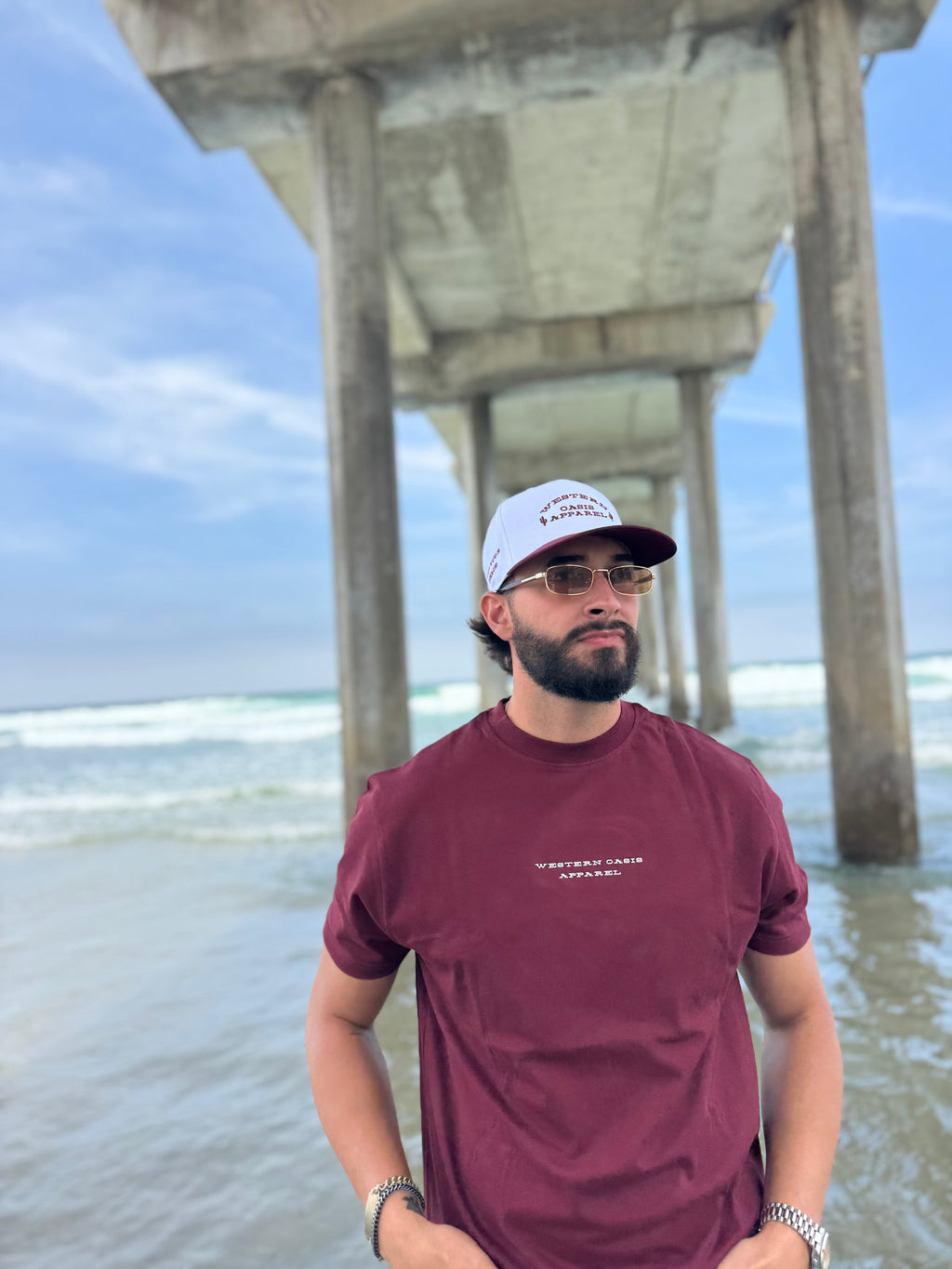 Short Sleeve T-Shirt Maroon "Quiet MInd"