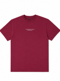 Short Sleeved Shirt (Cropped)- Maroon "Western Oasis"
