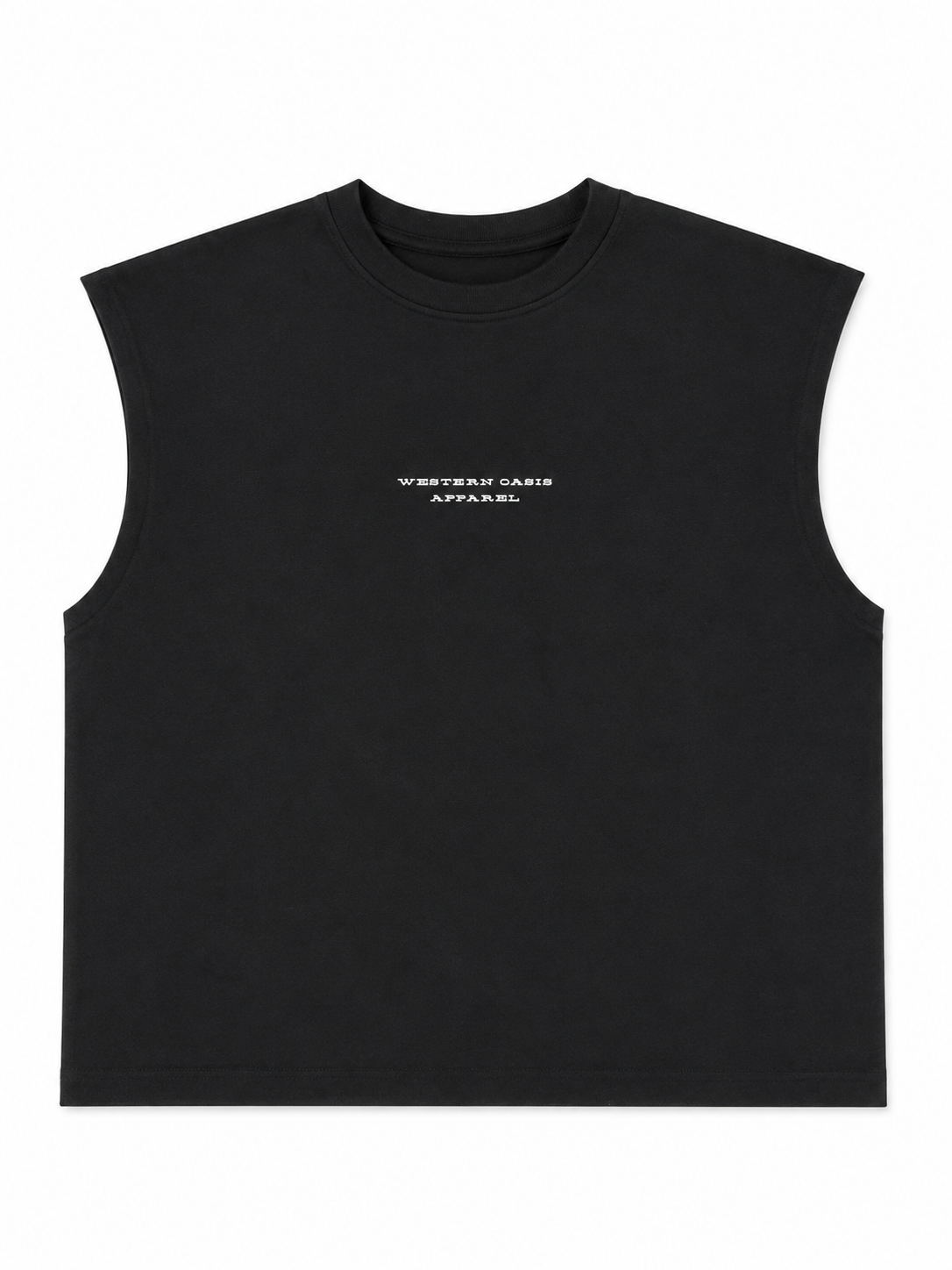 Cut Off- Black "Western Oasis"