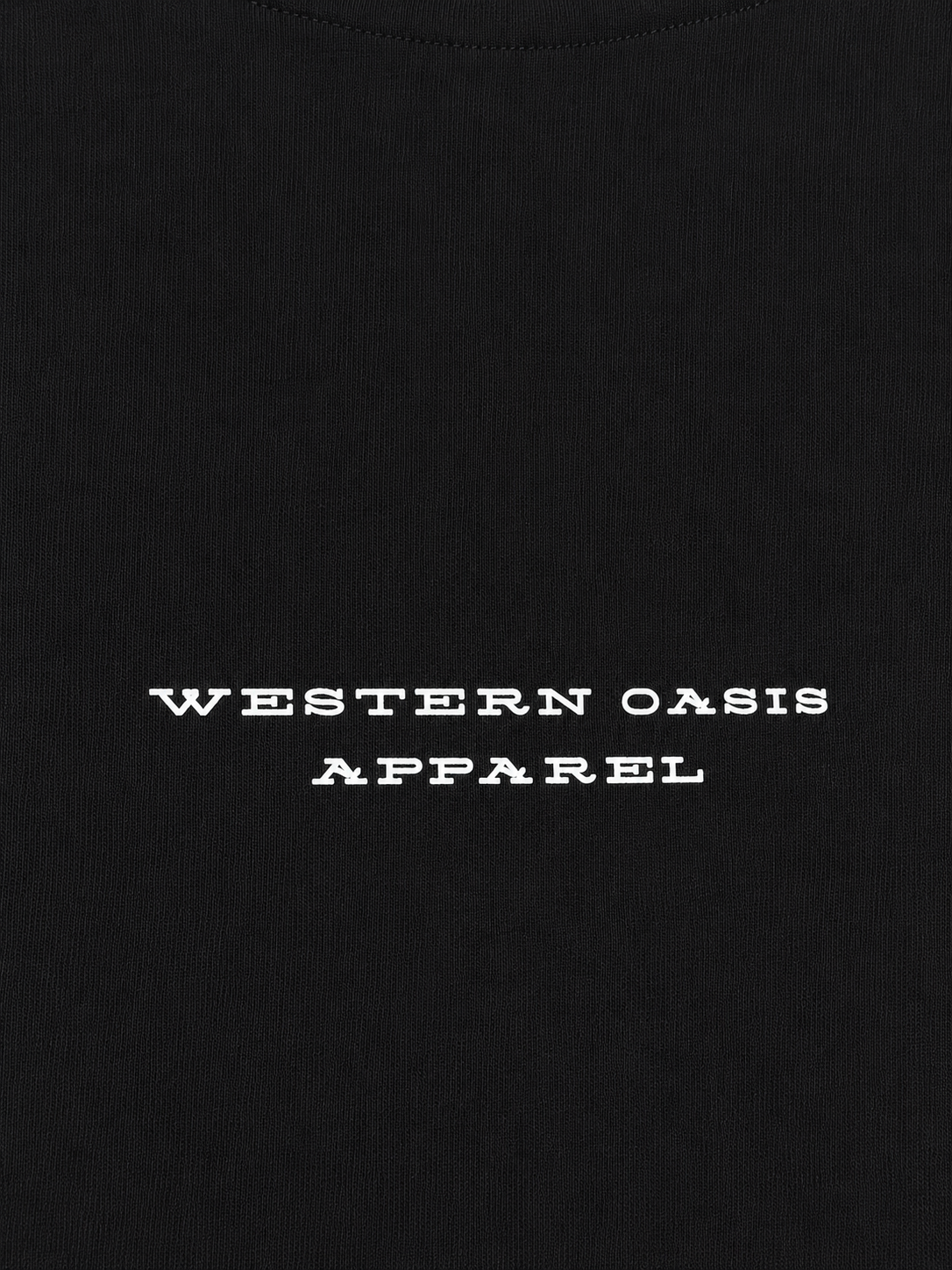Cut Off- Black "Western Oasis"