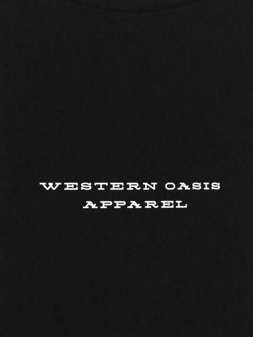 Cut Off- Black "Western Oasis"